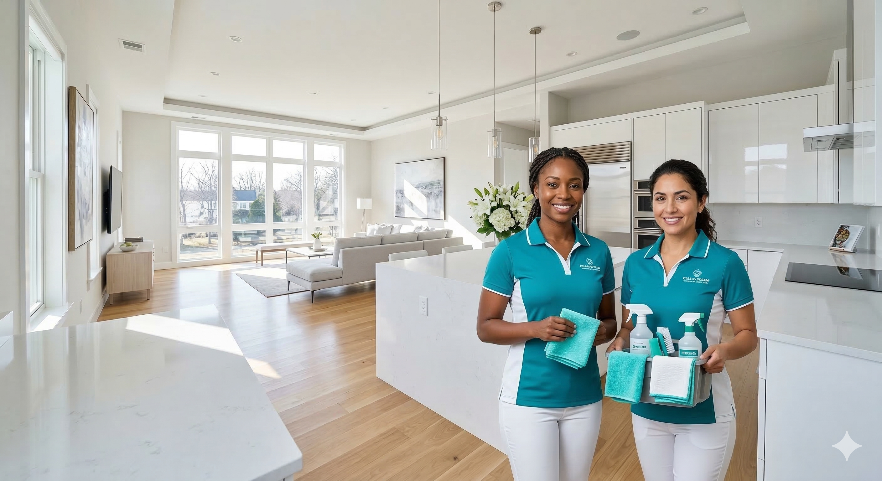 Yadira's Cleaning professional team ready to work